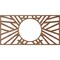 Ekena Millwork Hoover Wood Fretwork Pierced Ceiling Medallion, Walnut, 40"W x 20"H x 14 3/4"ID x 3/8"T CMWP40X20X0375HOWA - alternate 2